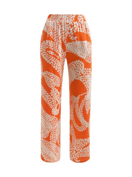 MIlano Italy - Wideleg Pants, Orange Print